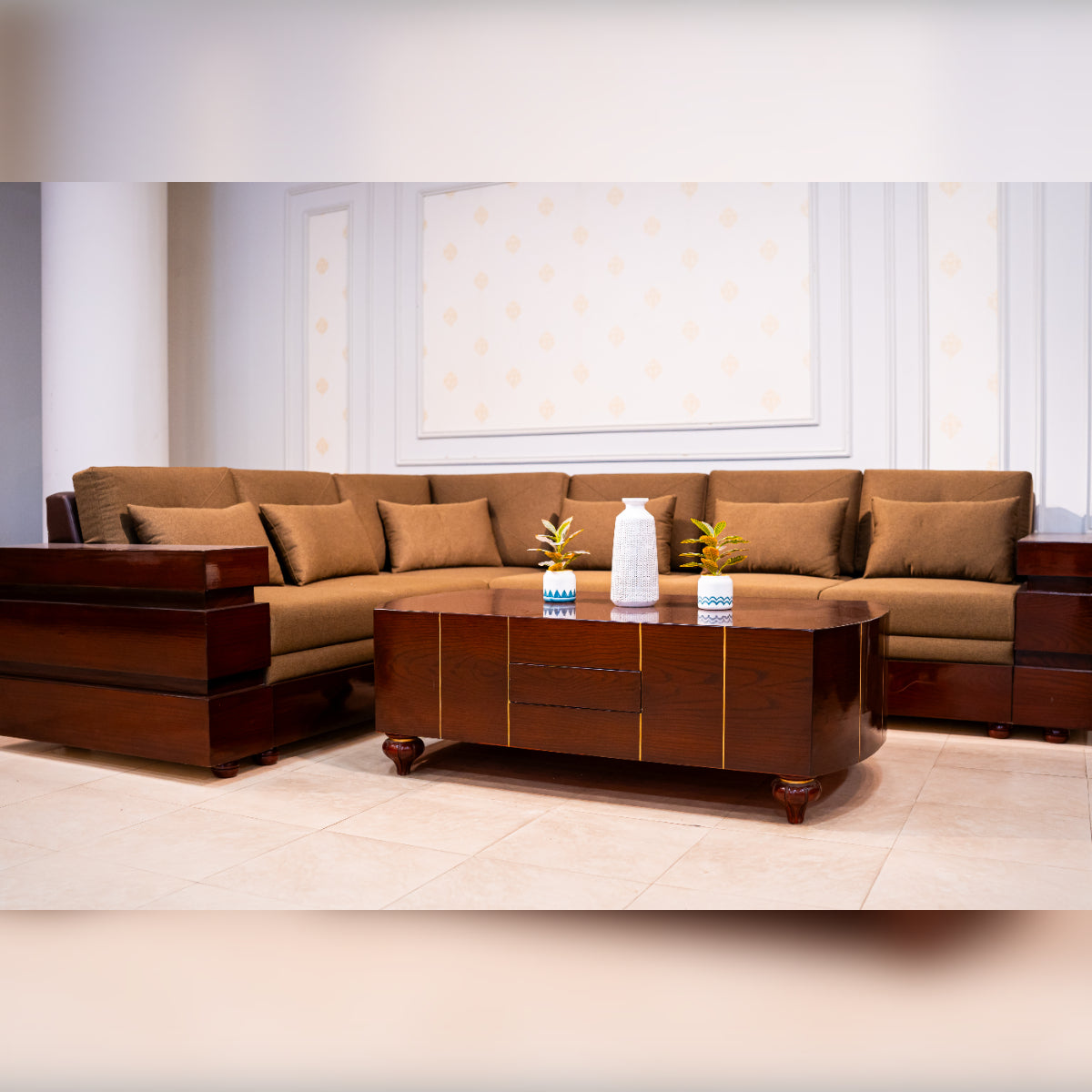 Step Style Corner Sofa