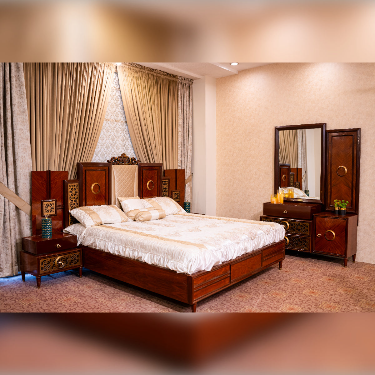 Rosewood Bed Set