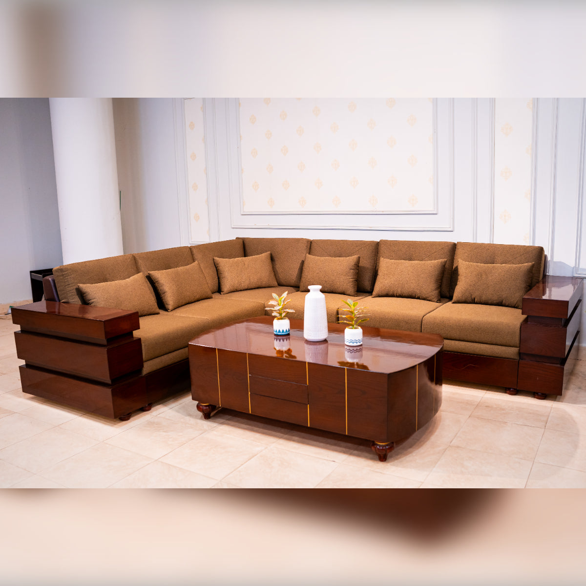 Step Style Corner Sofa