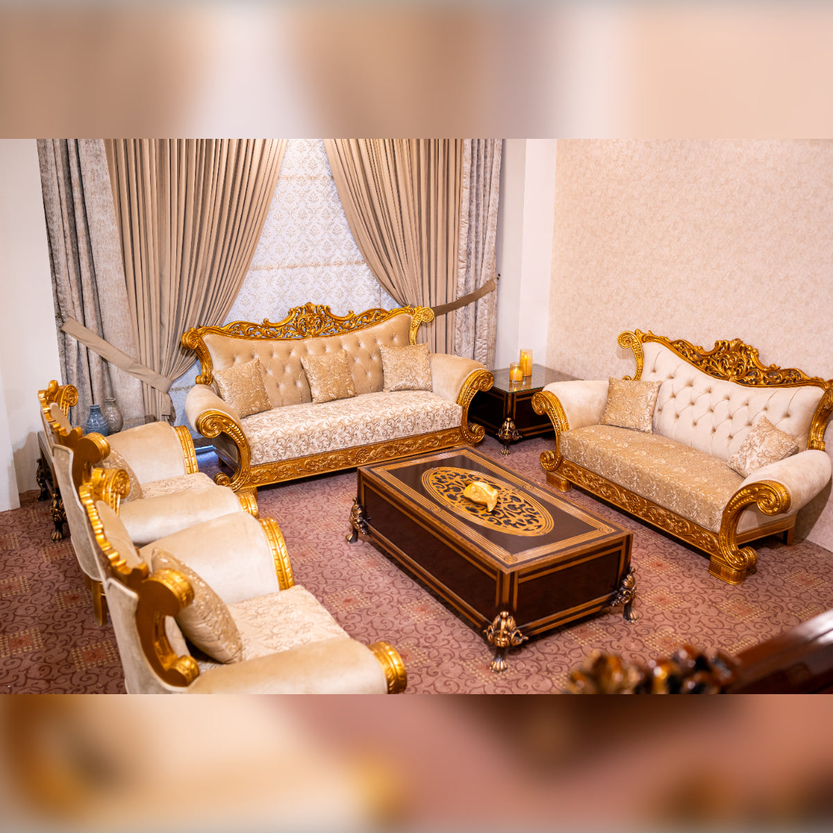King Style Sofa Set