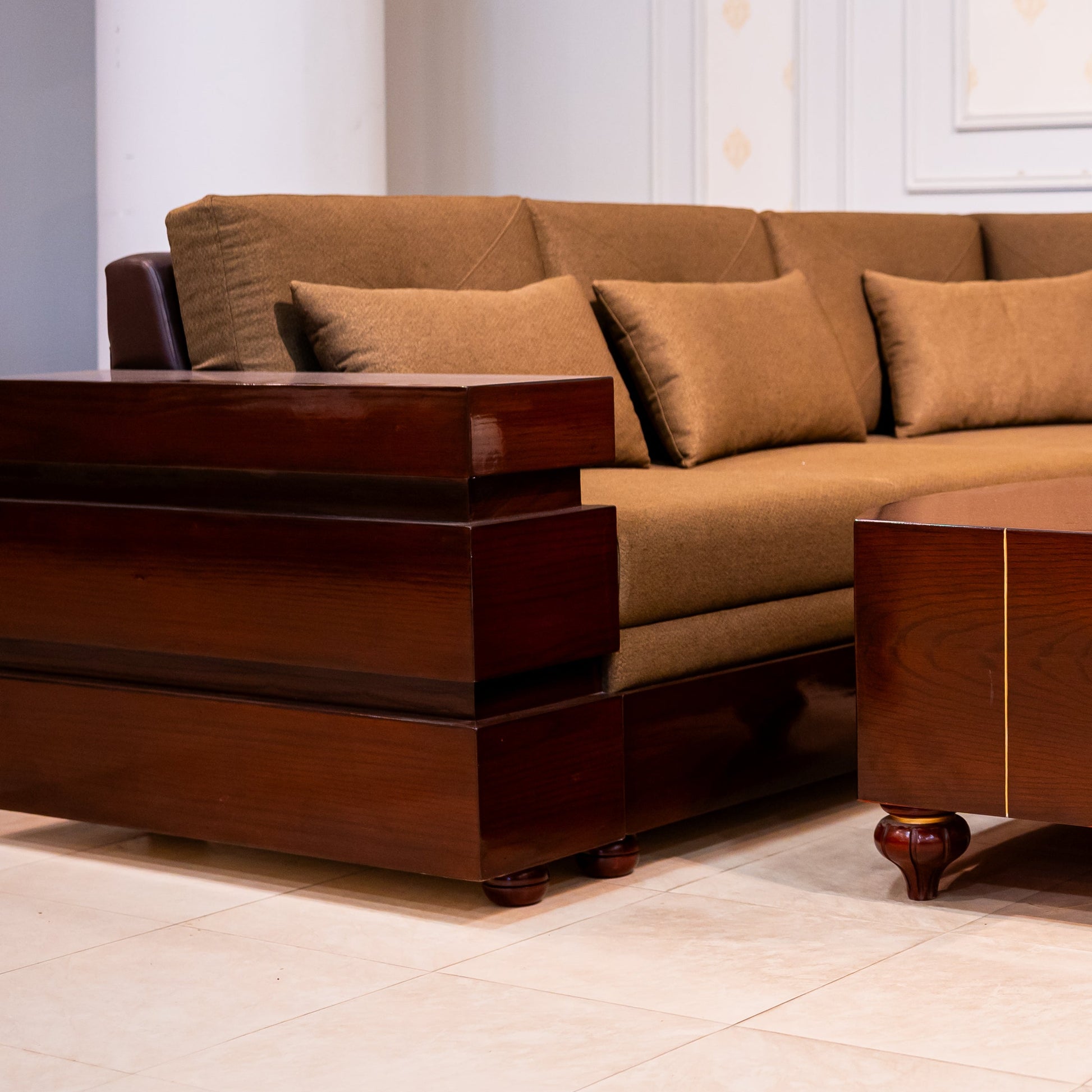Step Style Corner Sofa