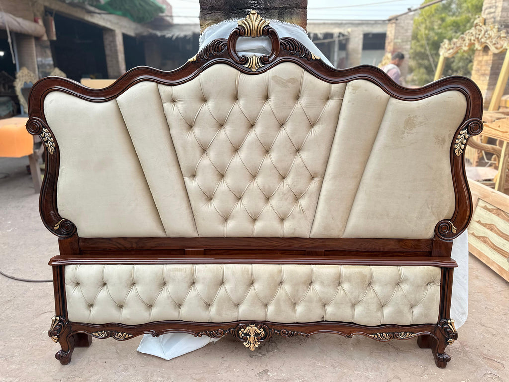 Double Bed Set Carving Style