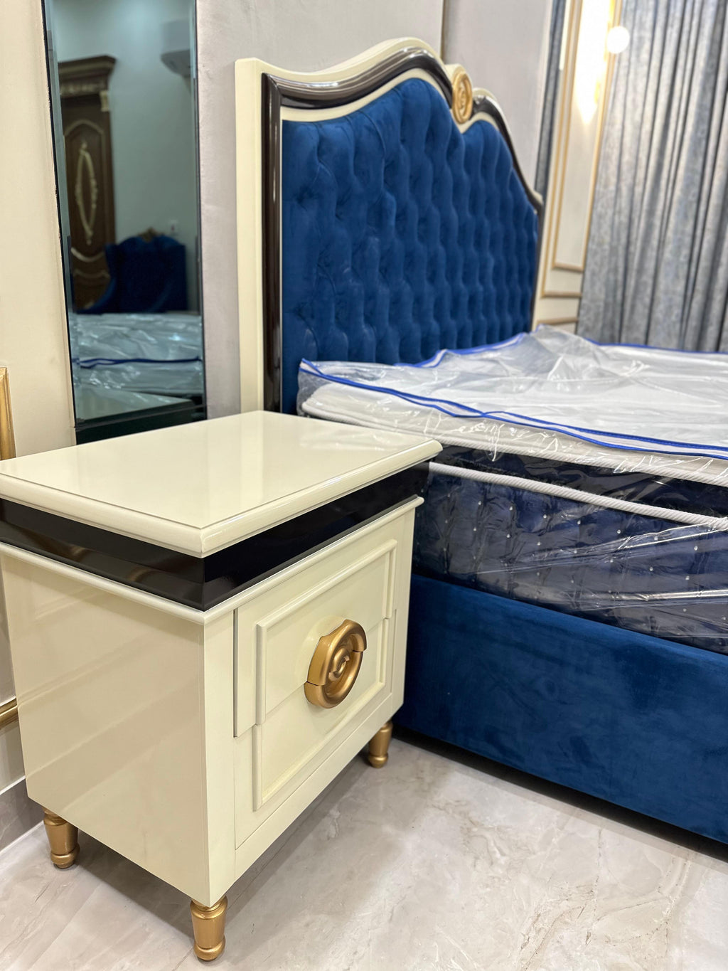 Double Bed Set As Per Pic Blue